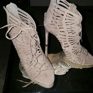 Laser Cut Out Sexy Booties